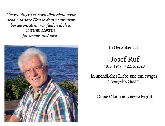 Erinnerungsbild für Josef Ruf
